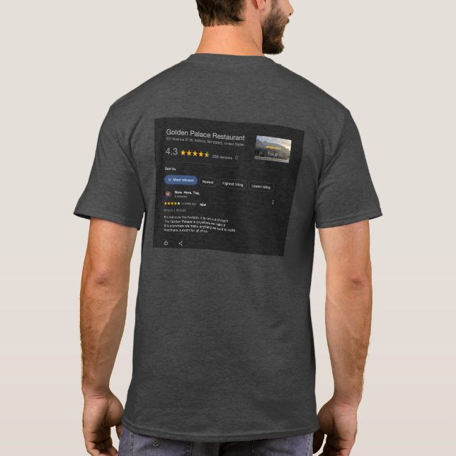 Camiseta Palacio de Oro (Reverso)