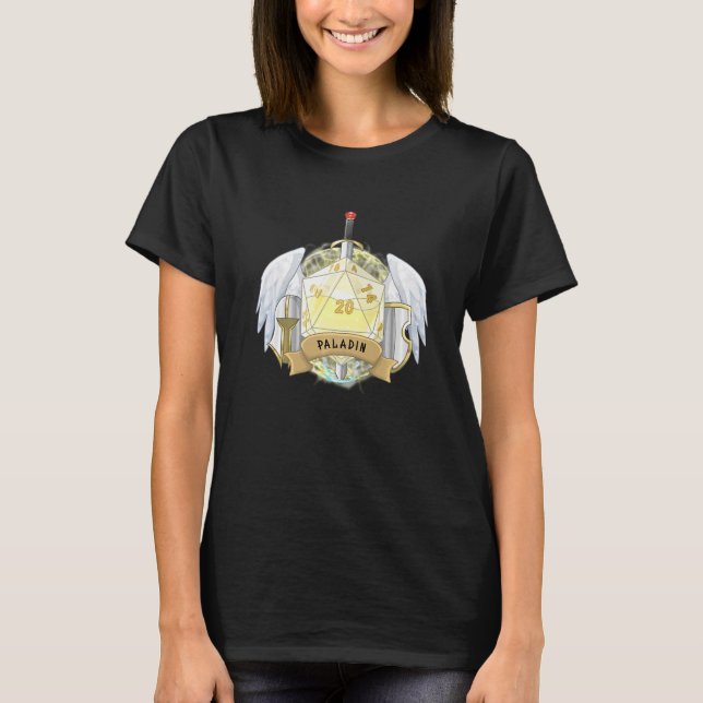 Camiseta Paladin Class Alignment Dice Dungeon Role Game Mas (Anverso)