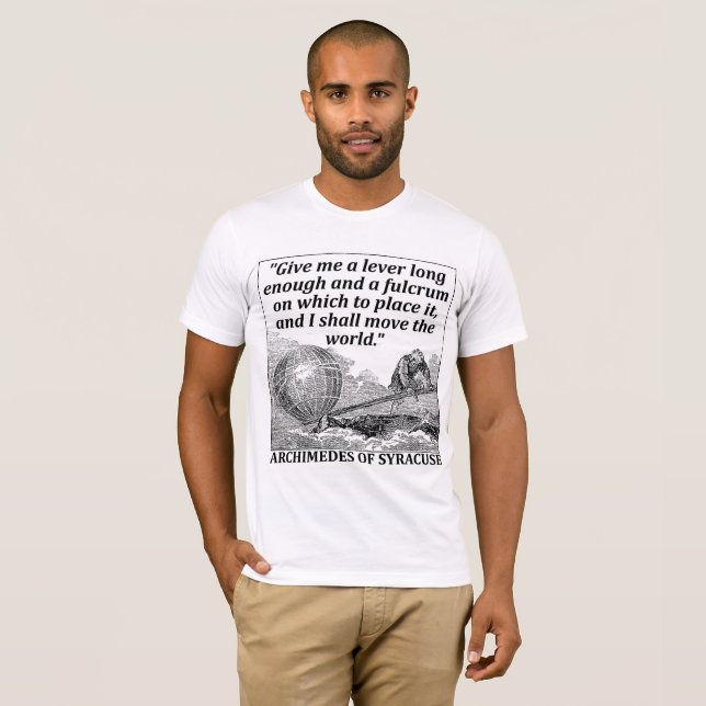 Camiseta Palanca de Arquímedes (Anverso completo)