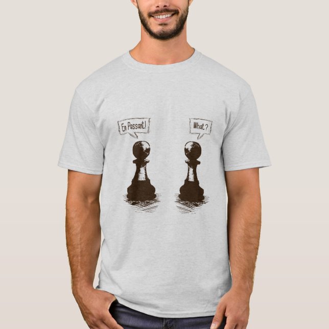 Camiseta Palancas de ajedrez - ¡En camino! ¿Qué? (Anverso)