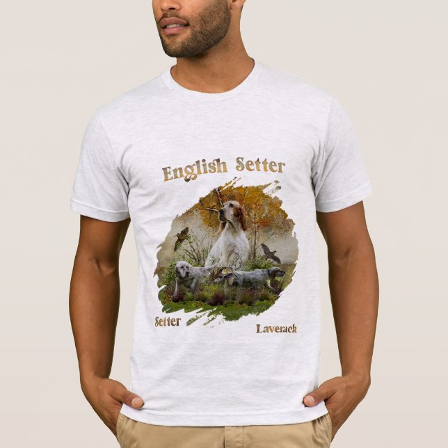 Camiseta Palangrería inglesa con faisanes, arte (Anverso)