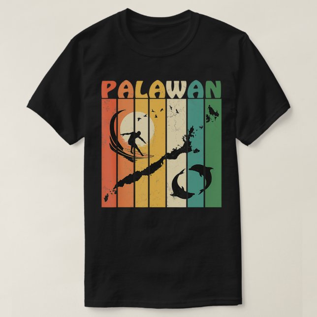 Camiseta Palawan Surfing de Filipinas (Diseño del anverso)