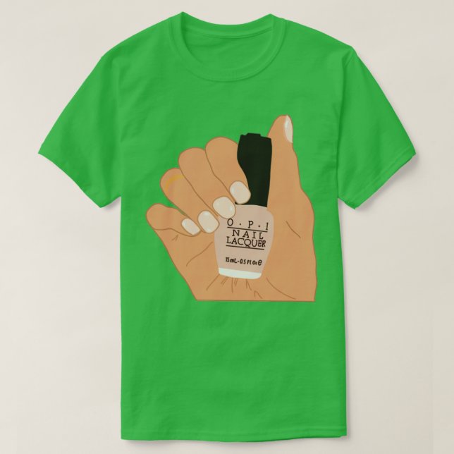 Camiseta palco manicurista rosa 1 (Diseño del anverso)