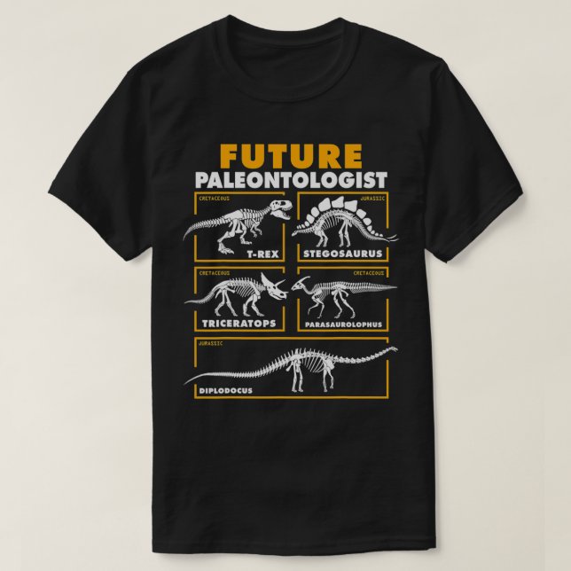 Camiseta Paleontología de los futuros Paleontólogos Dinosau (Diseño del anverso)