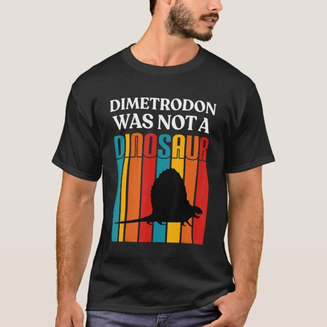 Camiseta Paleontología Para Adultos Dinosaurios Dimetrodon  (Anverso)