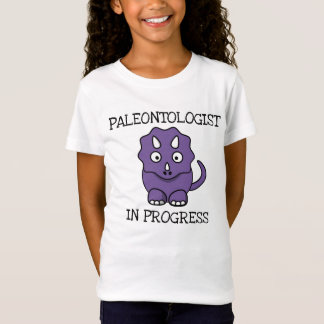 Camiseta Paleontólogo En Curso Chica De Triceratops Púrpura
