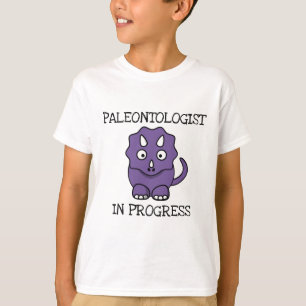 Camiseta Paleontólogo En Curso Triceratops Púrpura Muchac