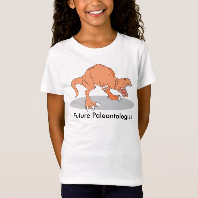 Camiseta Paleontólogo futuro con dinosaurio T-Rex (Anverso)