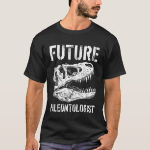 Camiseta Paleontólogo Futuro Vintage Cráneo De T Rex Dinosa