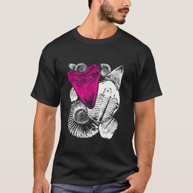 Camiseta Paleontólogos cazadores fósiles Larga manga camise (Anverso)