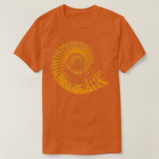 Camiseta Paleontólogos regalo idea de fósil amonita (Diseño del anverso)