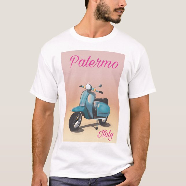 Camiseta Palermo Italia Scooter poster (Anverso)