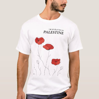 Camiseta Palestina adorna diseño minimalista moderno