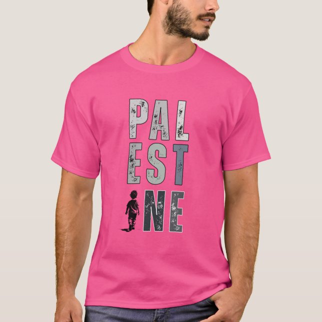 Camiseta PALESTINA - Camiseta de protesta Código R (Anverso)