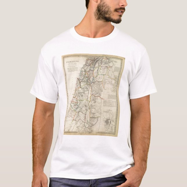Camiseta Palestina, distritos adyacentes (Anverso)