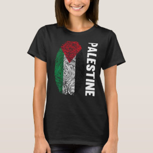 Camiseta Palestina huella dactilar palestina Palesti