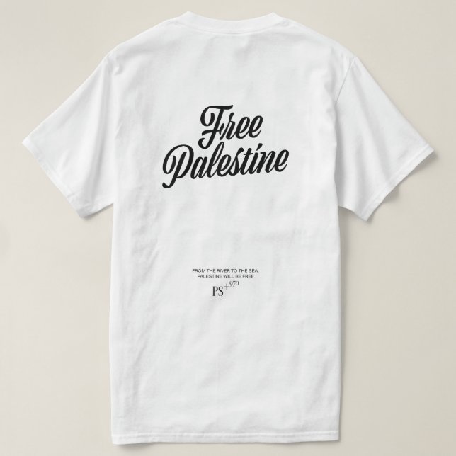 Camiseta Palestina Libre (Reverso del diseño)