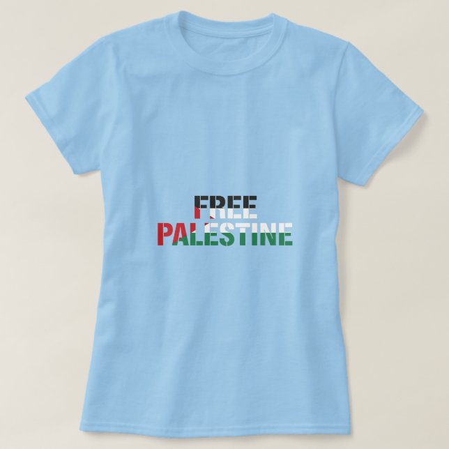 Camiseta Palestina Libre (Diseño del anverso)