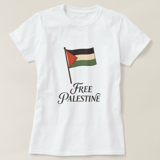 Camiseta Palestina Libre (Diseño del anverso)