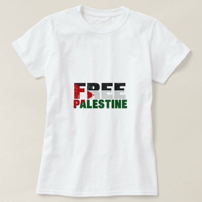 Camiseta Palestina Libre (Diseño del anverso)