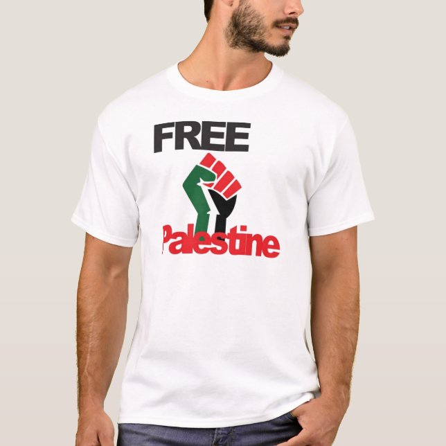 Camiseta Palestina libre - فلسطينعلم - bandera palestina (Anverso)