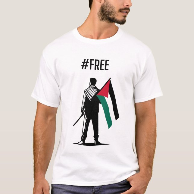 Camiseta PALESTINA LIBRE:3 TODAS LAS VIDAS SON IGUALES: Sol (Anverso)