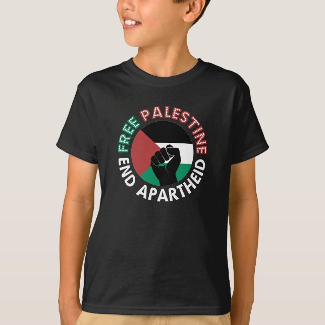 Camiseta Palestina Libre ahora bandera palestina (Anverso)