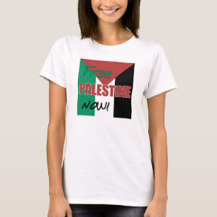 Camiseta Palestina Libre ahora bandera palestina