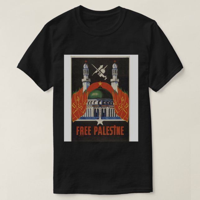 Camiseta Palestina Libre, al estilo soviético (Diseño del anverso)
