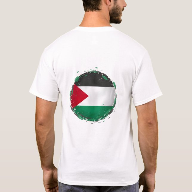 Camiseta Palestina Libre, alto a la guerra (Reverso)