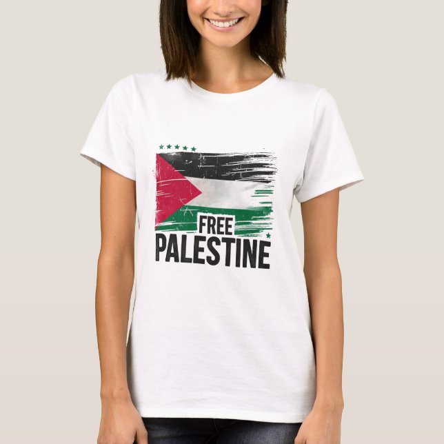 Camiseta Palestina Libre apoya a Palestina (Anverso)