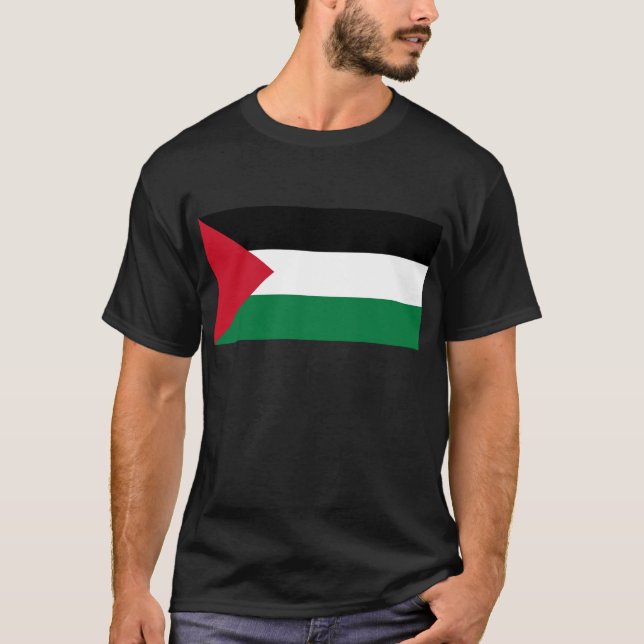 Camiseta Palestina libre - bandera palestina (علمفلسطين) (Anverso)