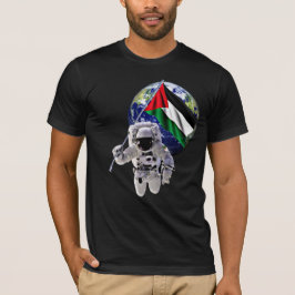 Camiseta Palestina Libre, Bandera Palestina alta en el espa