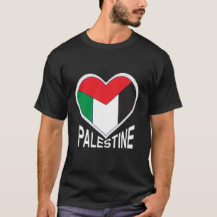 Camiseta Palestina Libre - Bandera palestina en forma de co