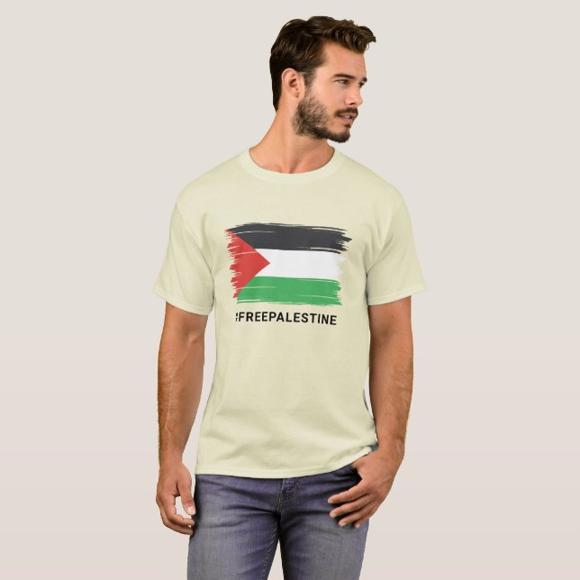 Camiseta Palestina libre, bandera palestina, solidaridad (Anverso completo)