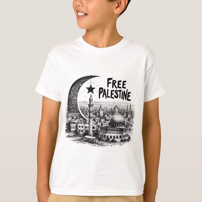 Camiseta Palestina libre de aqsa (Anverso)