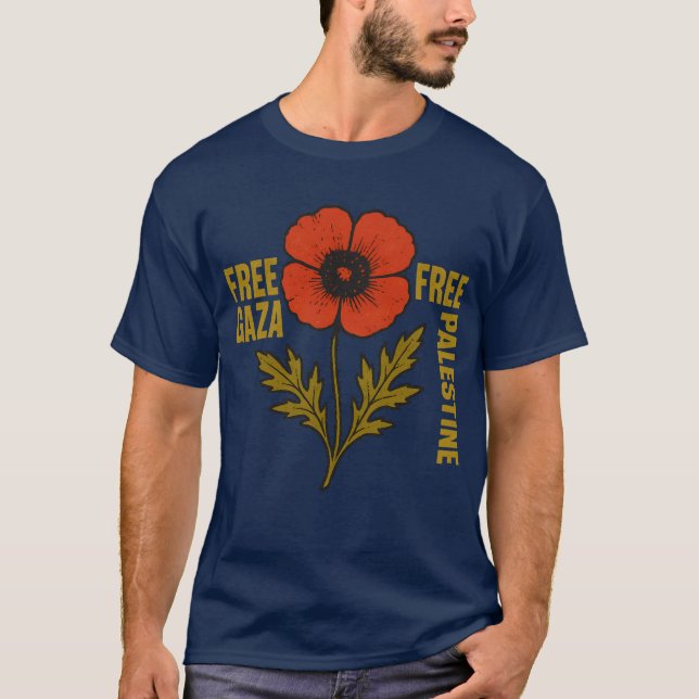 CAMISETA PALESTINA LIBRE DE GAZA (Anverso)