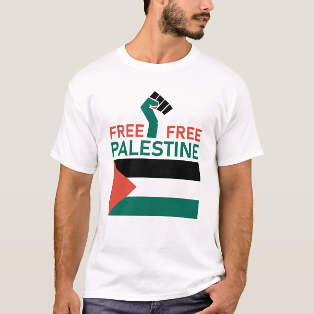 Camiseta Palestina Libre, estoy con Palestina (Anverso)