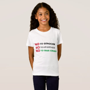 CAMISETA PALESTINA LIBRE NO AL GENOCIDIO DE LOS CRÍMENES DE