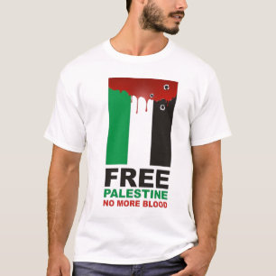 Camiseta Palestina libre no más de sangre