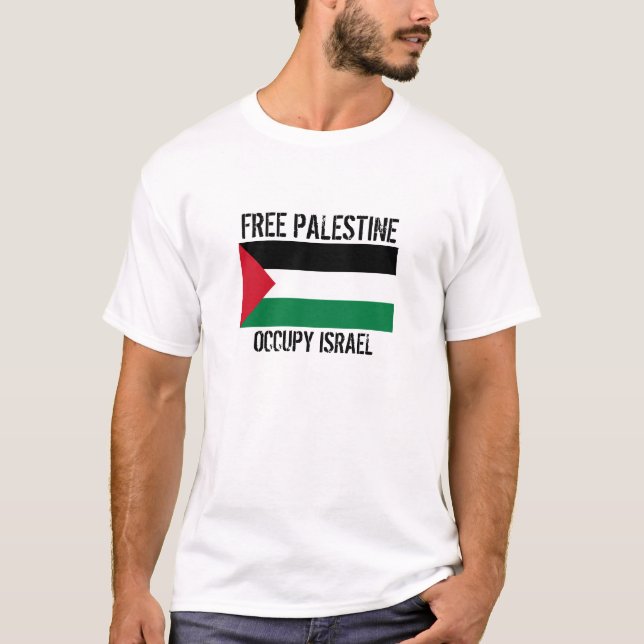 CAMISETA PALESTINA LIBRE OCUPA ISRAEL (Anverso)