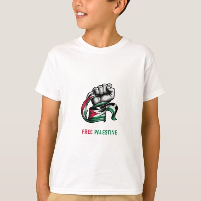 Camiseta Palestina Libre pone fin al apartheid en Gaza (Anverso)