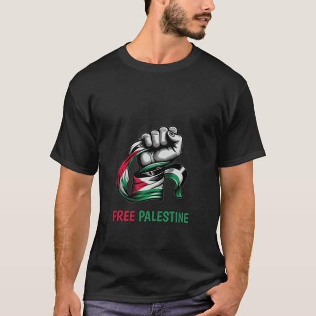 Camiseta Palestina Libre pone fin al apartheid en Gaza (Anverso)