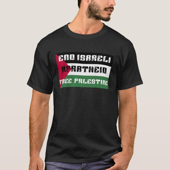 Camiseta Palestina Libre Termina Israel con la resistencia  (Anverso)