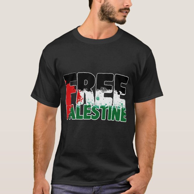 Camiseta Palestina Libre Terminar Apartheid detener la guer (Anverso)