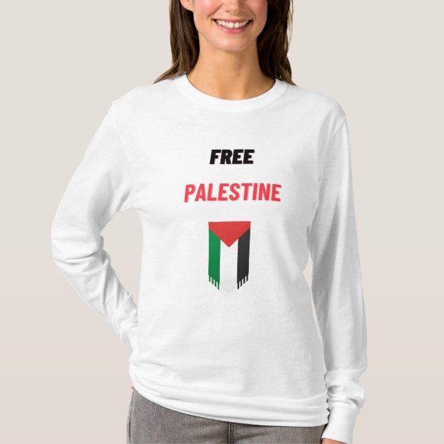 Camiseta PALESTINA LIBRE: TODAS LAS VIDAS SON IGUALES: Tee (Anverso)
