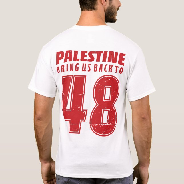 Camiseta Palestina Nakba 1948 Apoyo a la libertad de los pa (Reverso)