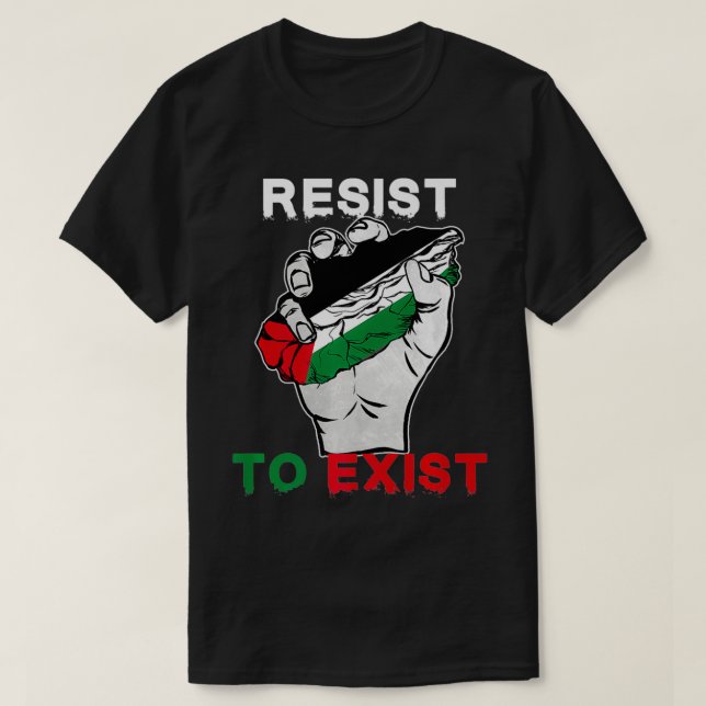 Camiseta Palestina Se Rehúsa A Eist Premium (Diseño del anverso)