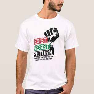 Camiseta Palestina será libre si resiste el retorno