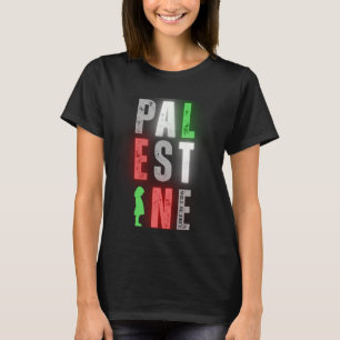 Camiseta PALESTINA Solidaridad   Neon Negrita Angustiada